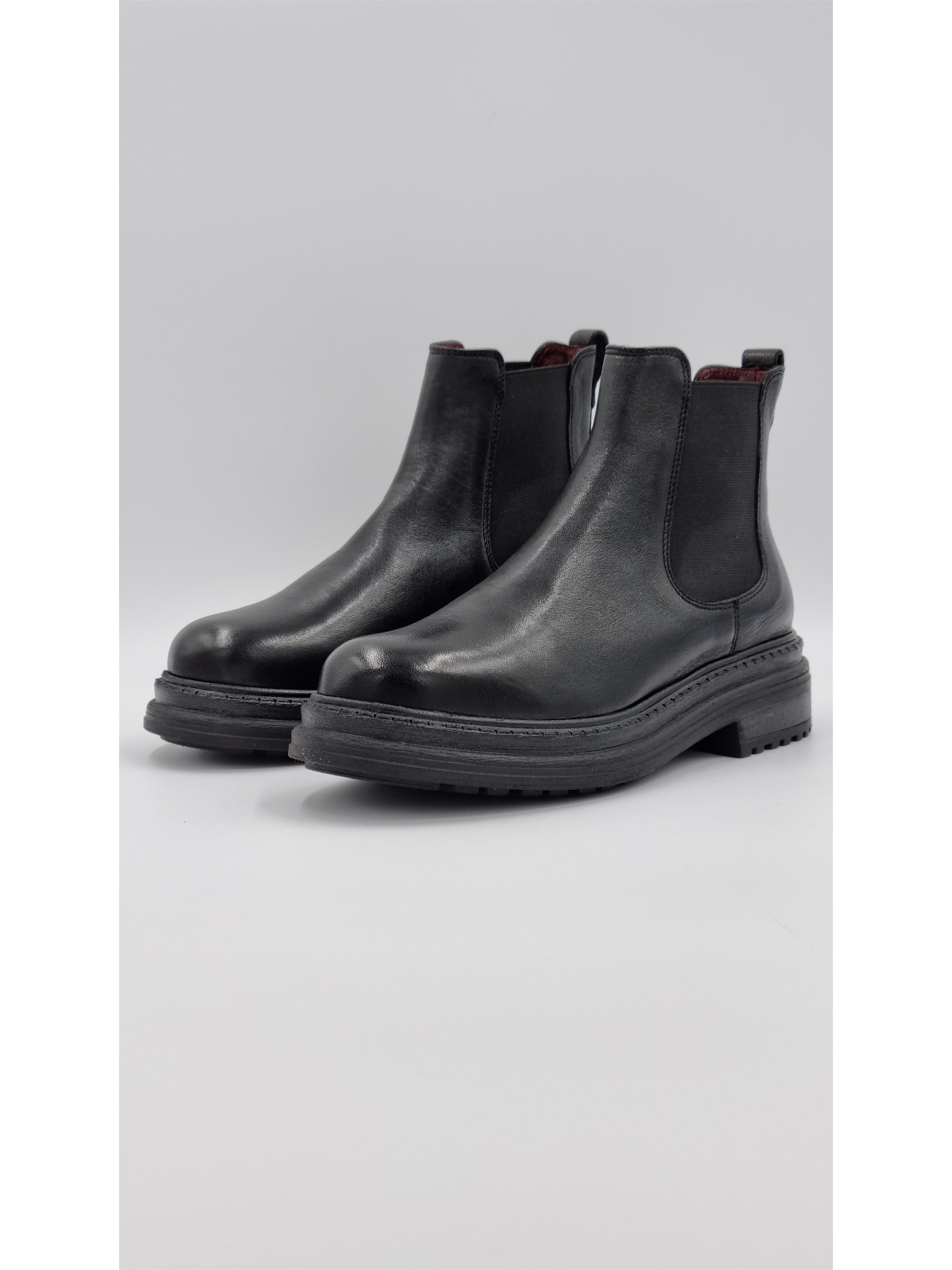 laki cuir pully noir