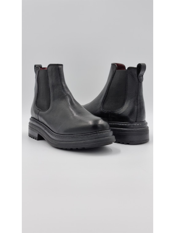 laki cuir pully noir