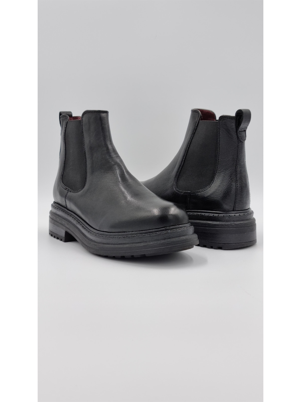 laki cuir pully noir