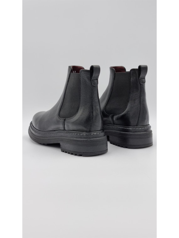 laki cuir pully noir