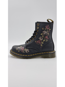 1460 pascal cuir flower noir