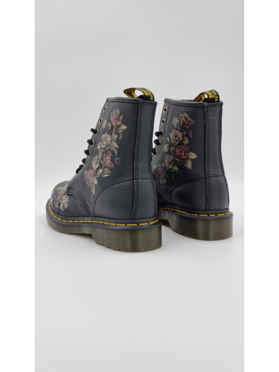 1460 pascal cuir flower noir