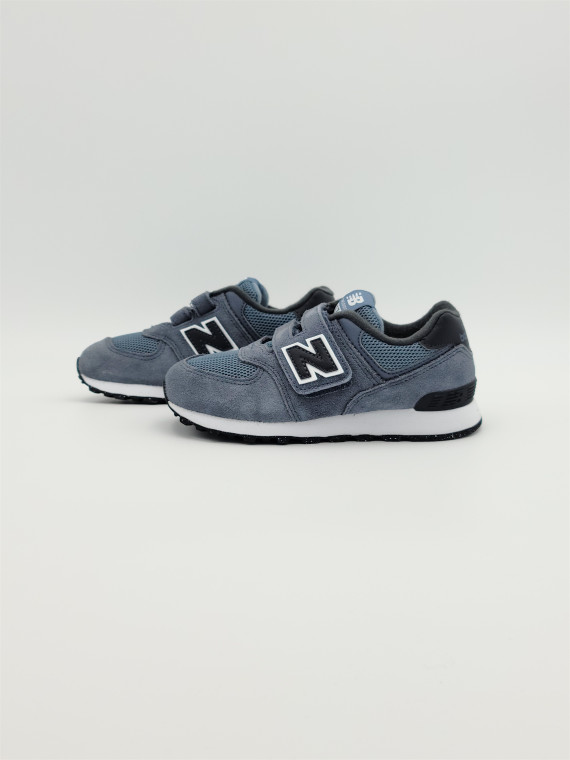 574 hook loop mesh/nubuck gris arctic