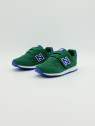 373 hook and loop nubuck/mesh vert/bleu