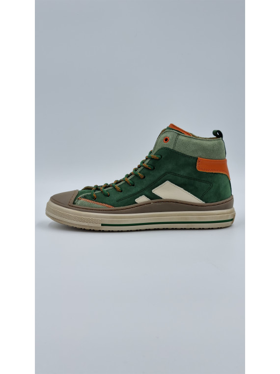 laset cuir vert