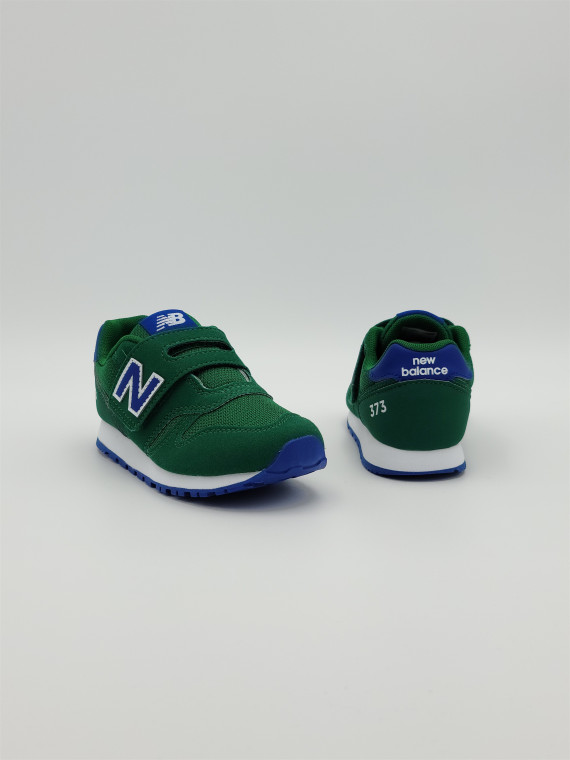 373 hook and loop nubuck/mesh vert/bleu