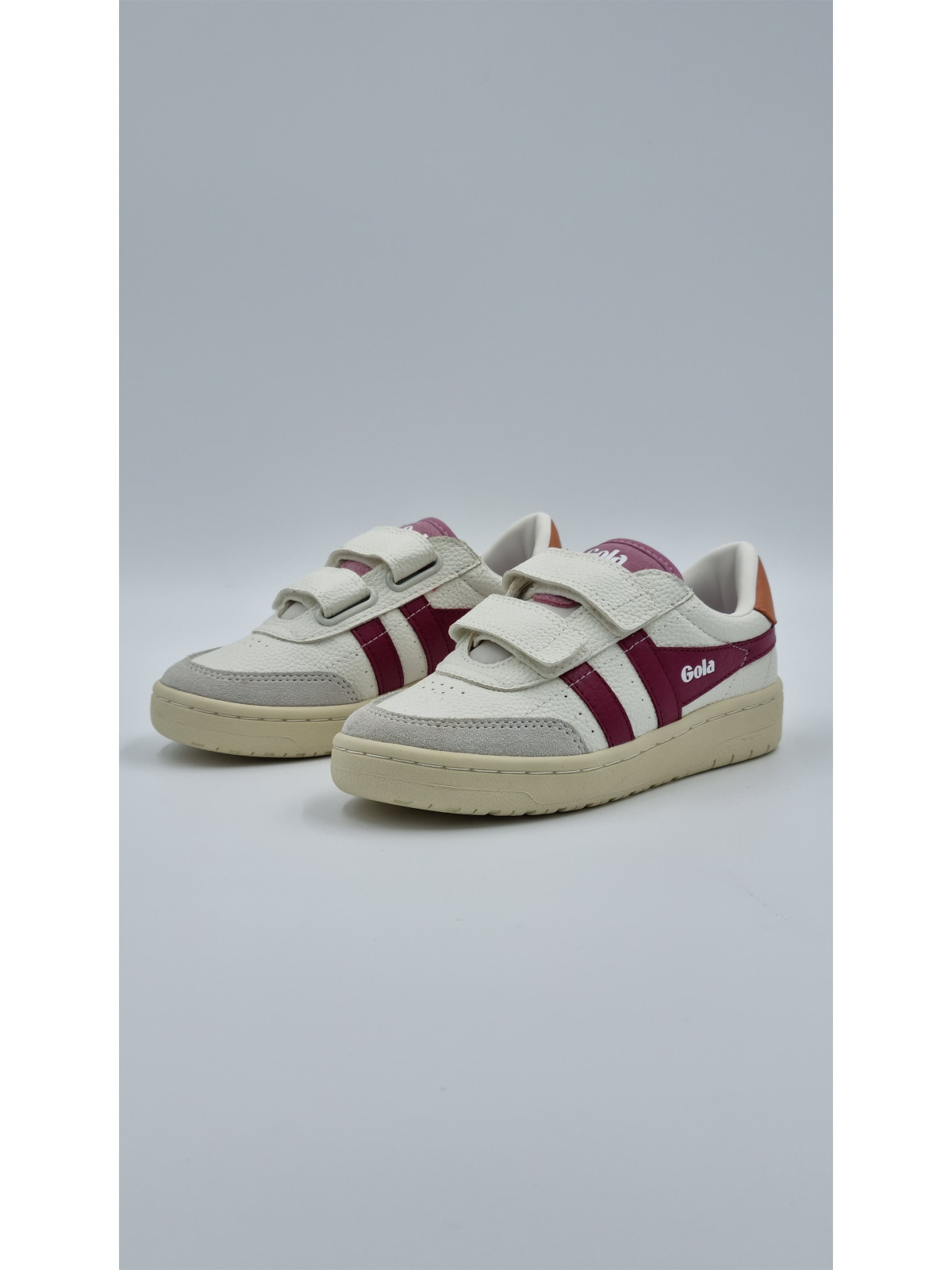 falcon strap cuir blanc/cerise