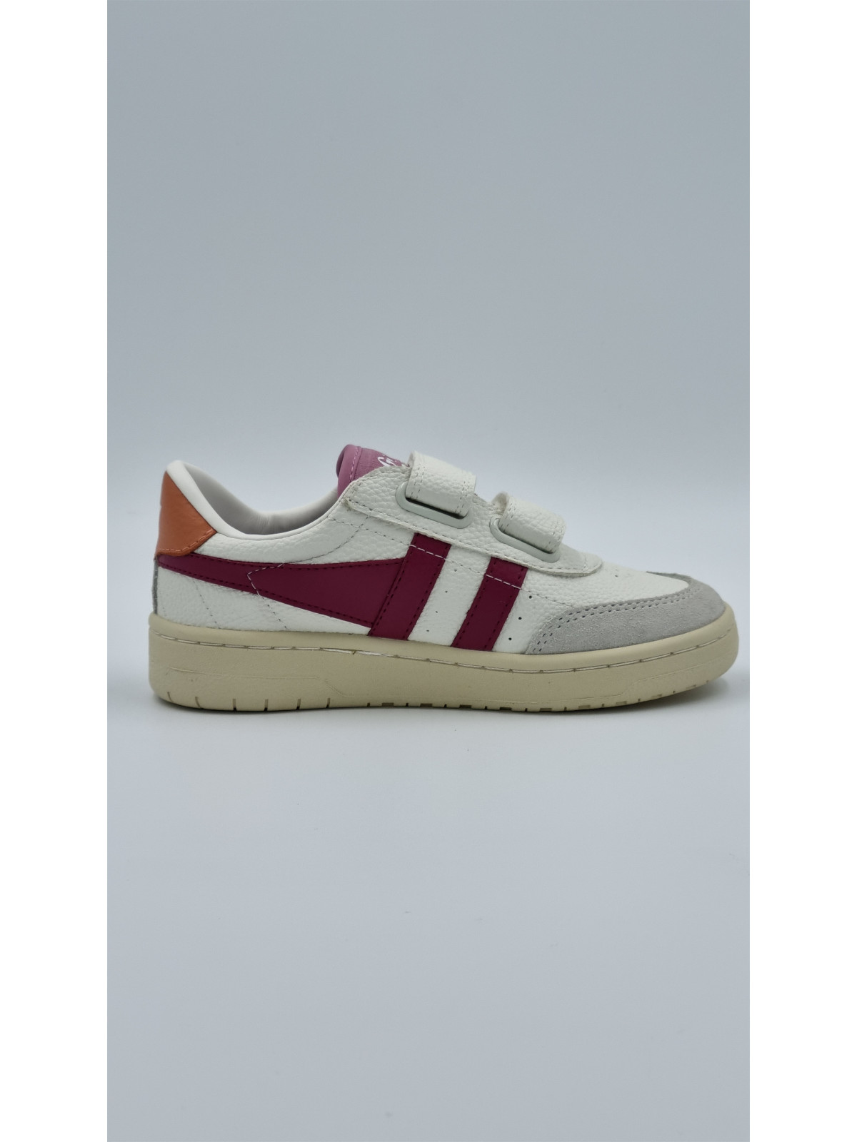 falcon strap cuir blanc/cerise