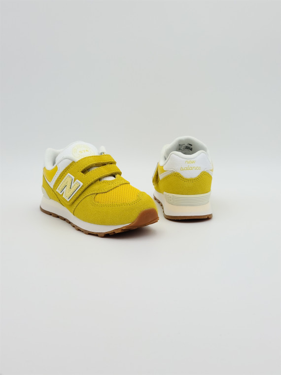 574 hook loop mesh/nubuck jaune