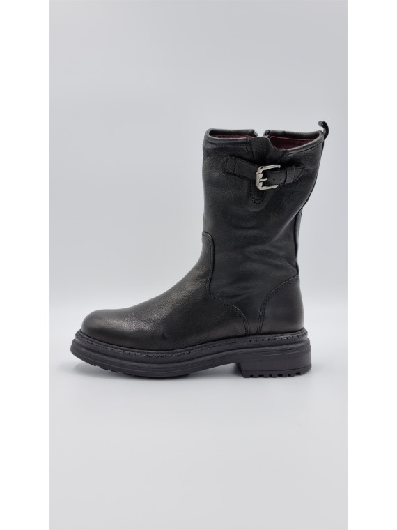 aiko cuir pully noir