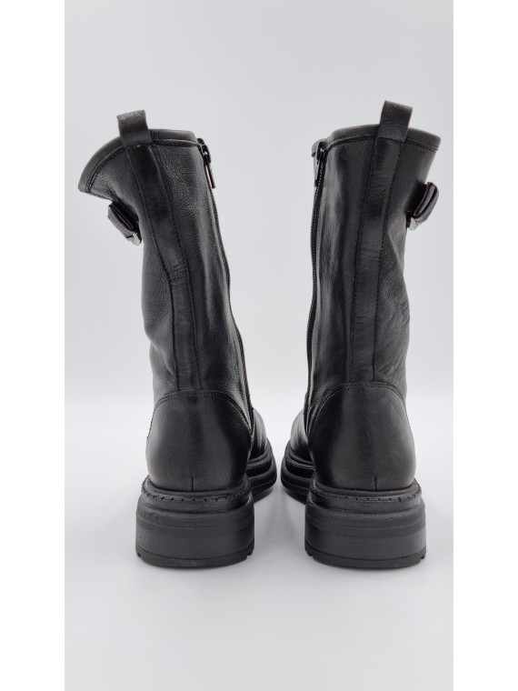 aiko cuir pully noir