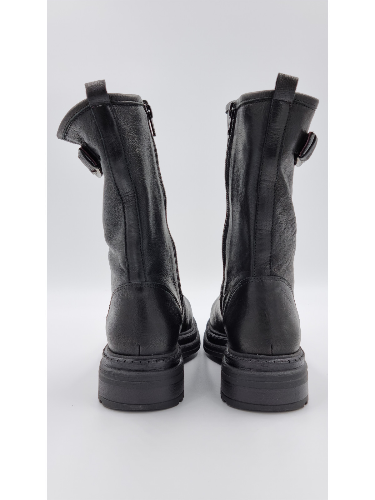 aiko cuir pully noir