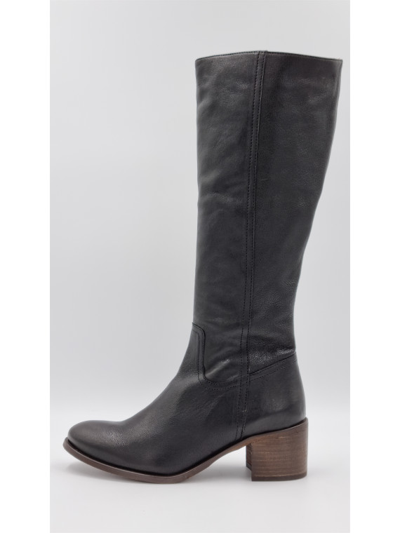 sambo cuir pully noir