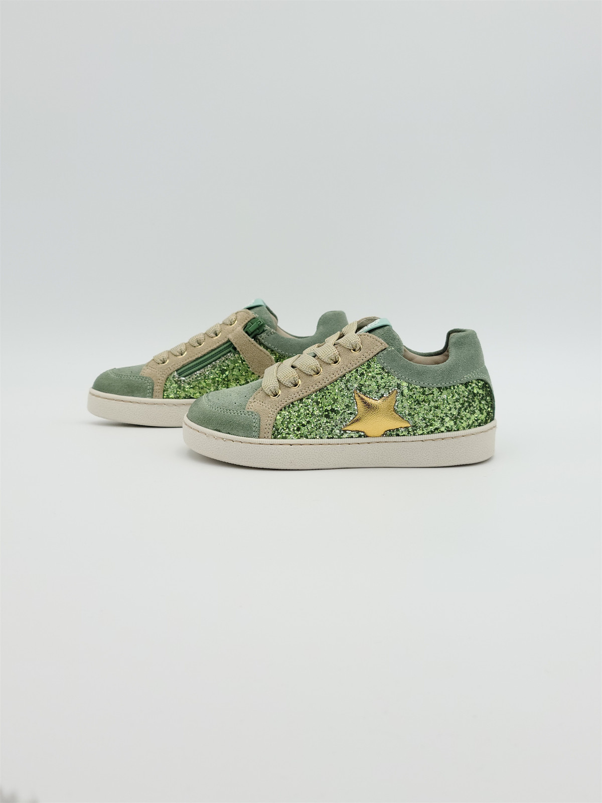 ravid cuir/glitter oxide/gold