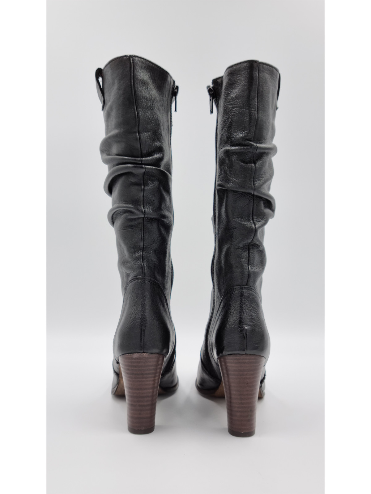 borneo cuir pully noir