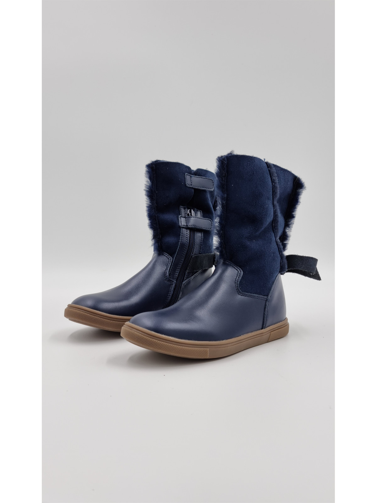 fabienne cuir/nubuck bleu