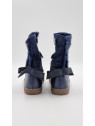 fabienne cuir/nubuck bleu