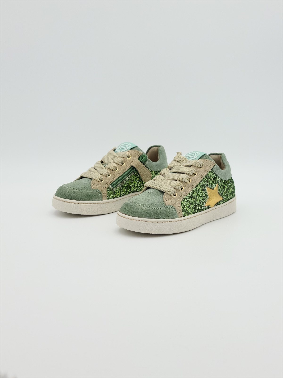 ravid cuir/glitter oxide/gold