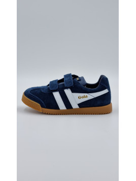 harrier strap nubuck bleu/blanc