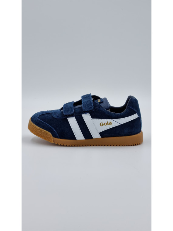 harrier strap nubuck bleu/blanc