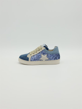 ravid cuir/glitter azure/ivor