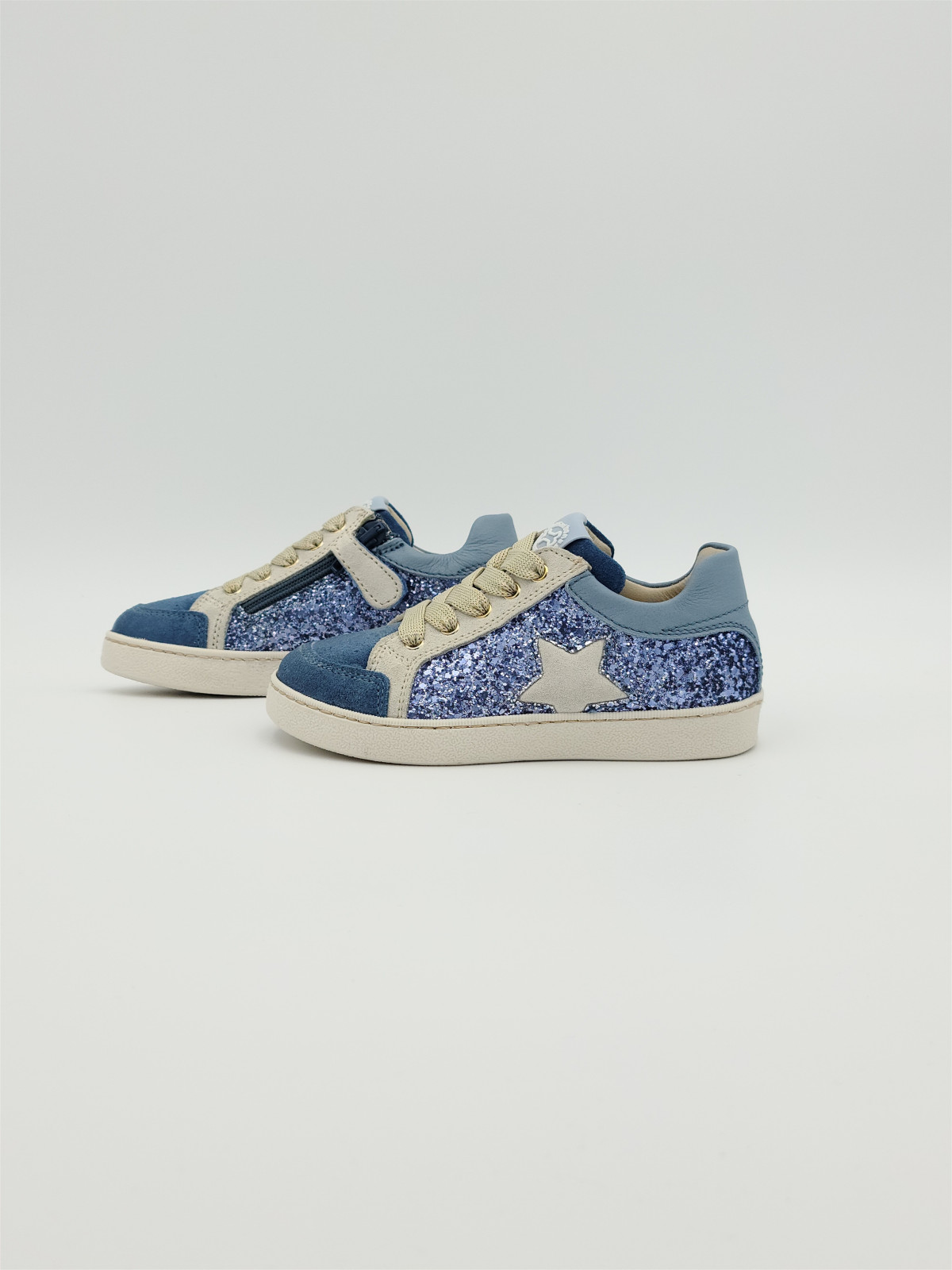 ravid cuir/glitter azure/ivor