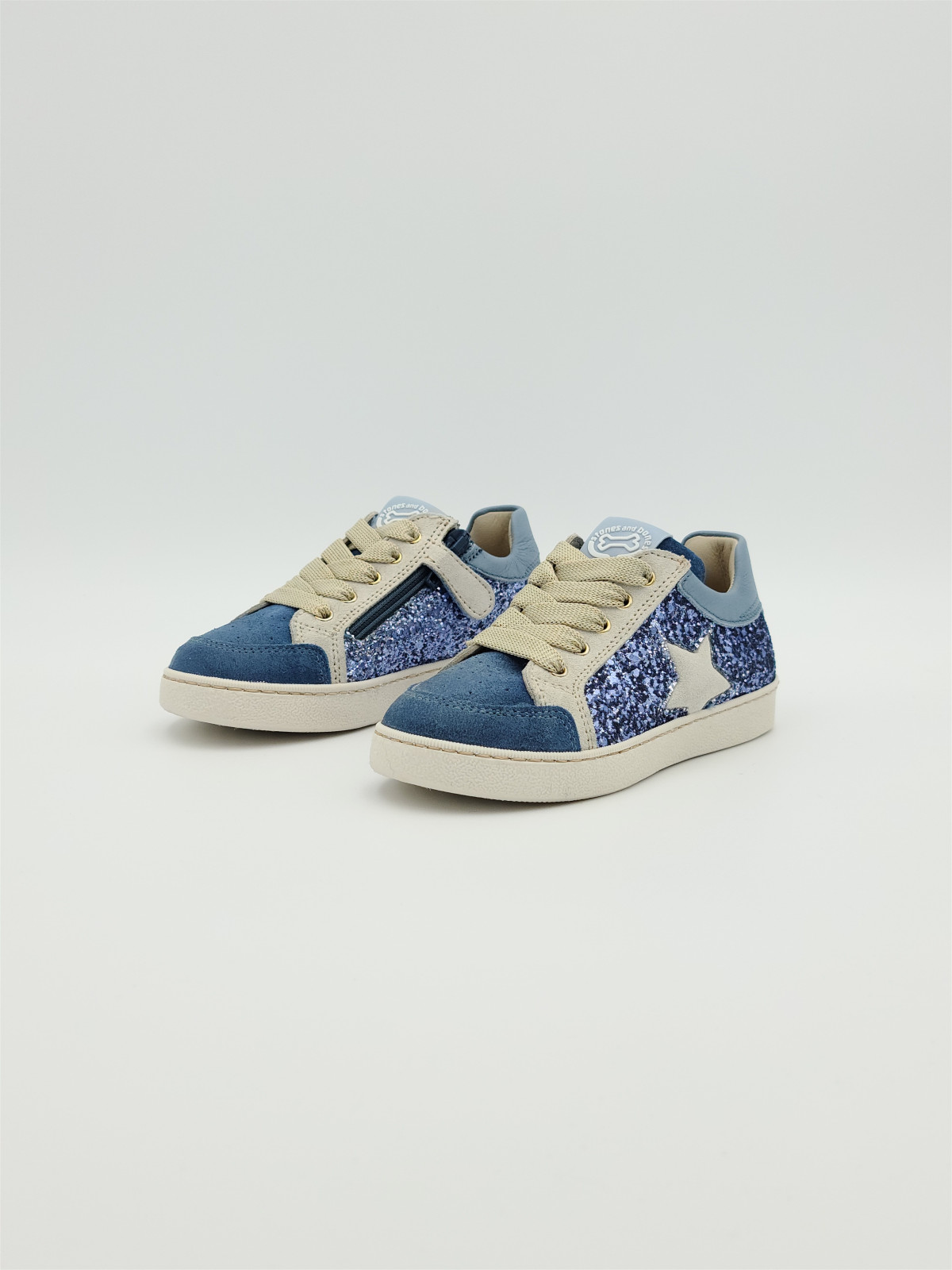 ravid cuir/glitter azure/ivor