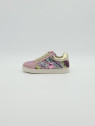 ravid cuir/glitter old rose/platine