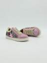 ravid cuir/glitter old rose/platine
