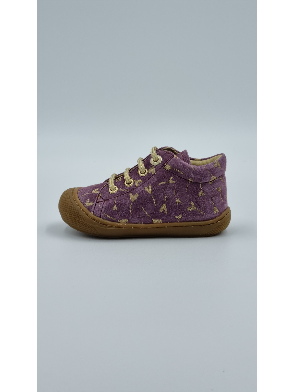 cocoon suede pr.glitter flower heart violet
