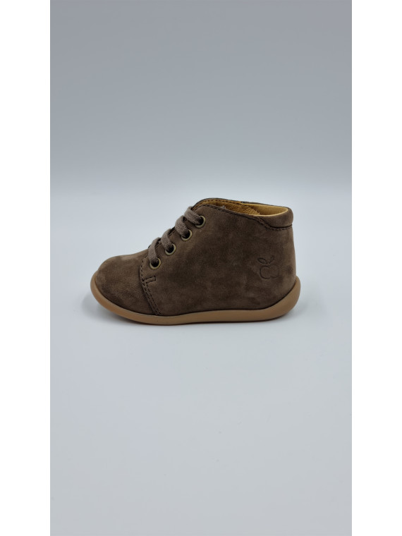 stand-up bottine nubuck taupe