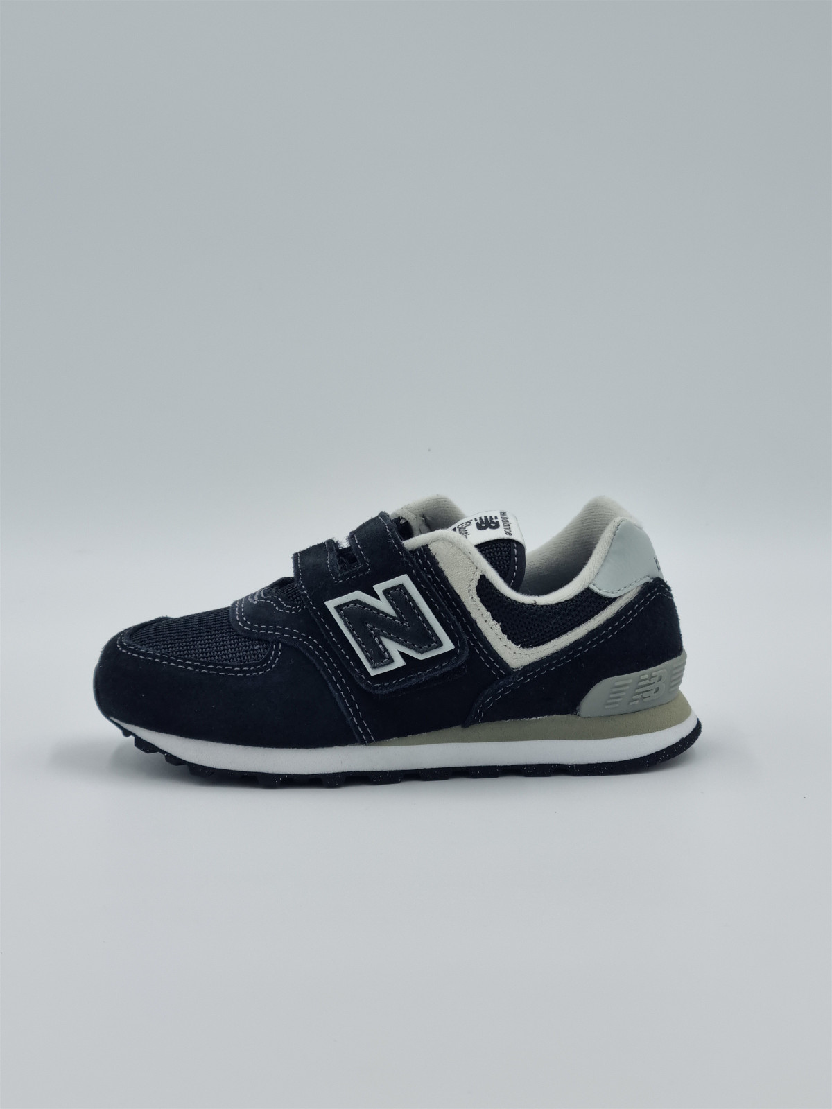 574 core hook & loop nubuck/mesh noir