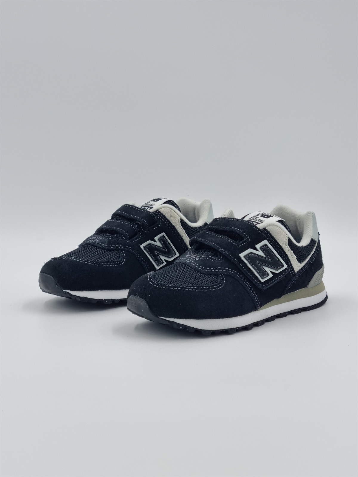 574 core hook & loop nubuck/mesh noir