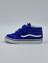 sk8-mid. nubuck/textile bleu