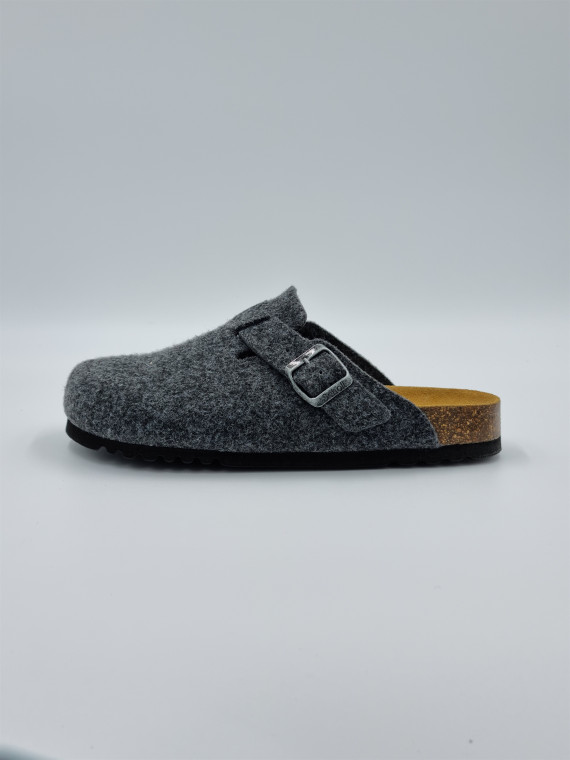 olivier felt cuir/feutrine gris