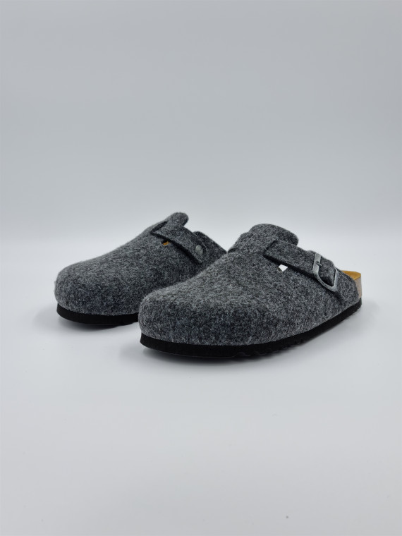 olivier felt cuir/feutrine gris
