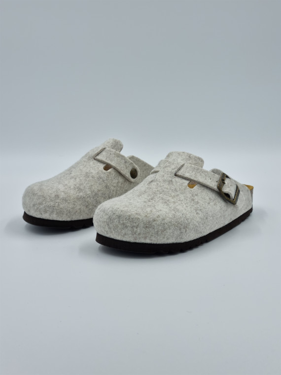 fae felt cuir/feutrine beige