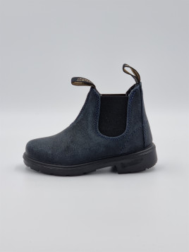 kids chelsea boots suede waxed suede navy