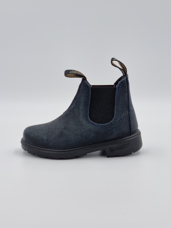 kids chelsea boots suede waxed suede navy
