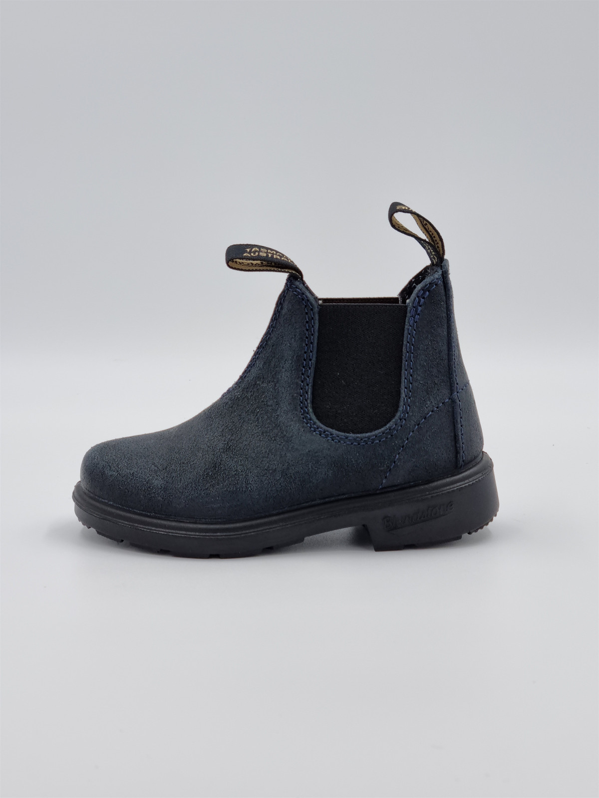 kids chelsea boots suede waxed suede navy