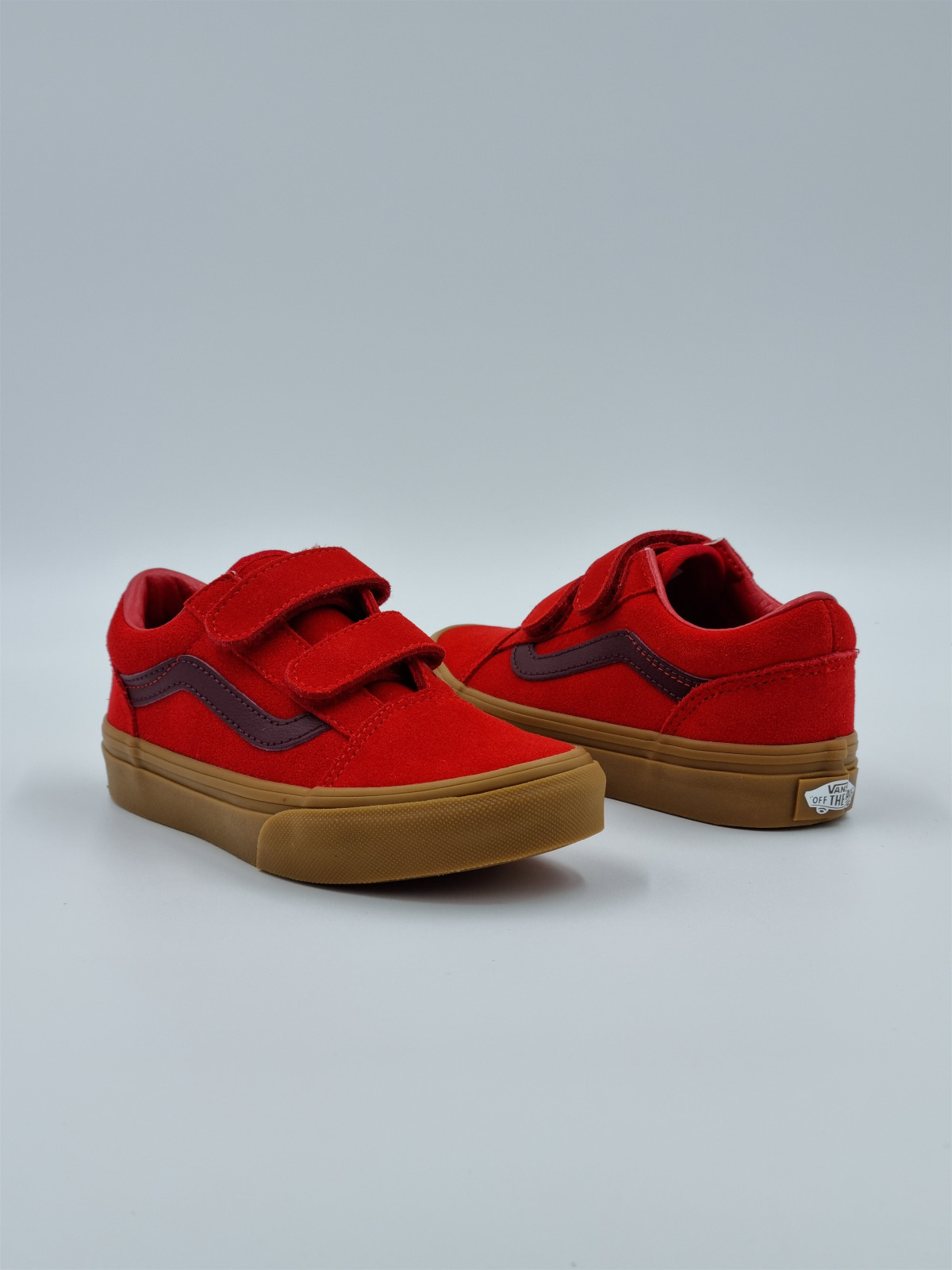 old skool v. nubuck/textile rouge