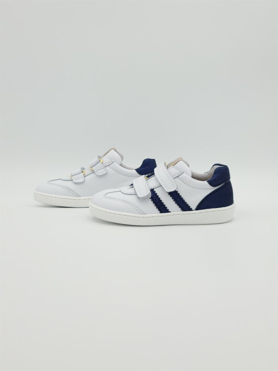 24811s cuir bianco/blue