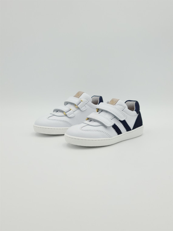 24811s cuir bianco/blue