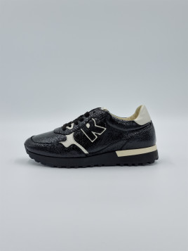 mania cuir vernis noir