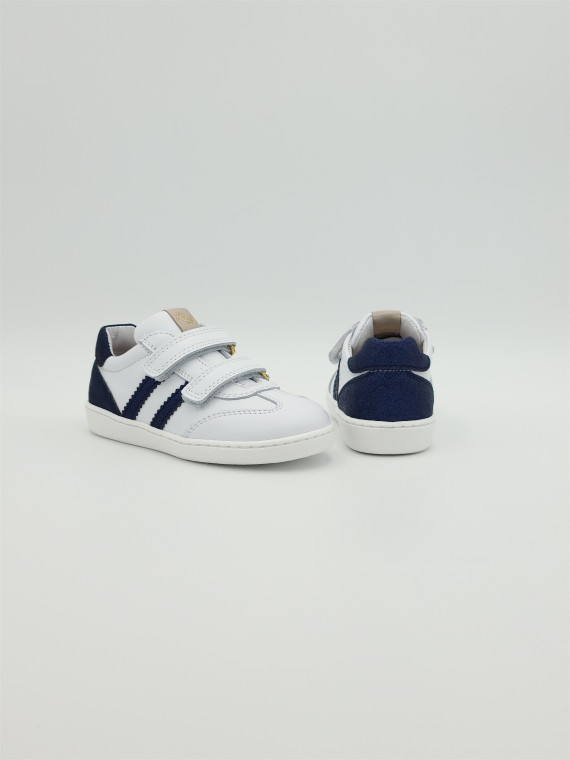 24811s cuir bianco/blue