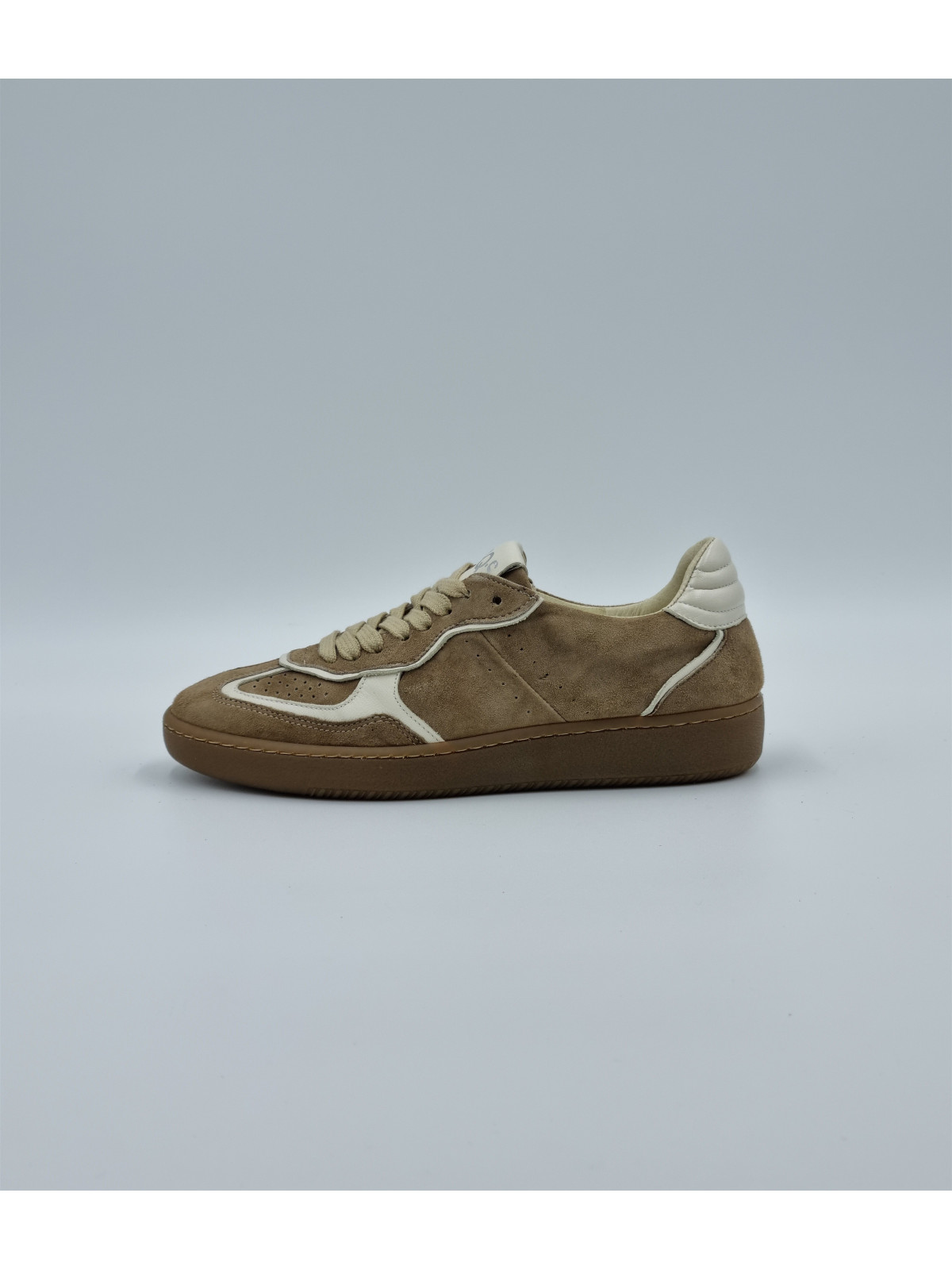 athena cuir/velours taupe