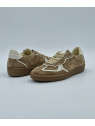 athena cuir/velours taupe