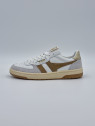 hawk. cuir blanc/caramel