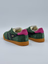 elan nubuck vert/noir/fuschia
