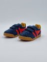 harrier strap nubuck bleu/rouge